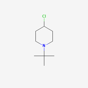 molecular formula C9H18ClN B1246326 1-Tert-butyl-4-chloropiperidine CAS No. 5570-81-0