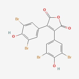 molecular formula C16H6Br4O5 B1246333 Prepolycitrin A 