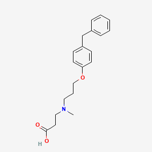 molecular formula C20H25NO3 B12463396 N-[3-(4-Benzylphenoxy)propyl]-N-Methyl-Beta-Alanine 