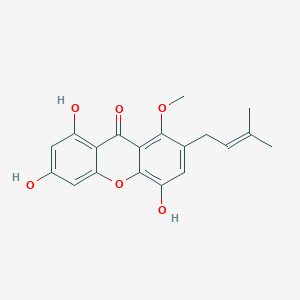 molecular formula C19H18O6 B1246341 Afzeliixanthone A 