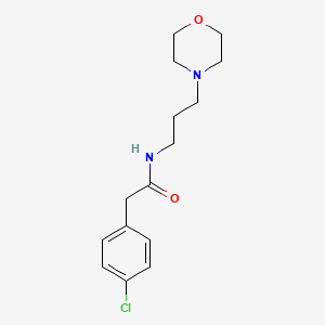 molecular formula C15H21ClN2O2 B12463429 2-(4-chlorophenyl)-N-(3-morpholin-4-ylpropyl)acetamide CAS No. 5813-30-9