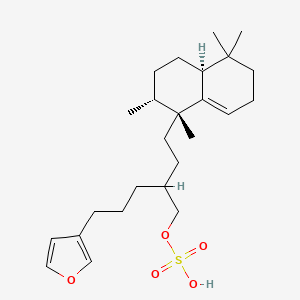 molecular formula C25H40O5S B1246344 Halisulfate-7 