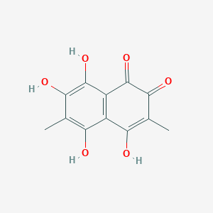 molecular formula C12H10O6 B1246345 金黄醌 