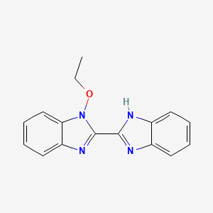 molecular formula C16H14N4O B12463573 1-ethoxy-1H,1'H-2,2'-bibenzimidazole 