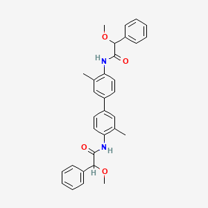 molecular formula C32H32N2O4 B12463574 N,N'-(3,3'-dimethylbiphenyl-4,4'-diyl)bis(2-methoxy-2-phenylacetamide) 