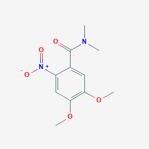 molecular formula C11H14N2O5 B12463579 4,5-dimethoxy-N,N-dimethyl-2-nitrobenzamide 