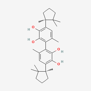 molecular formula C30H42O4 B1246361 Mastigophorene A 