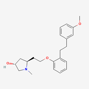 molecular formula C22H29NO3 B1246370 R-96544 