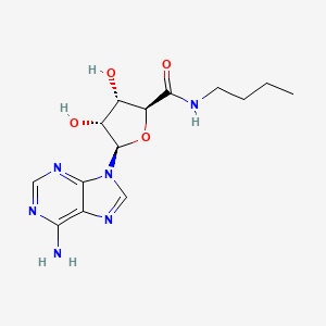molecular formula C14H20N6O4 B1246371 adenosine-5'-(N-butyl)carboxamide 