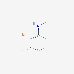 molecular formula C7H7BrClN B12463722 2-bromo-3-chloro-N-methylaniline 