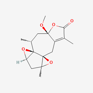 molecular formula C16H20O5 B1246374 Methoxyamericanolide B 