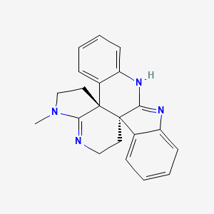 molecular formula C21H20N4 B1246378 Dehaloperophoramidine 