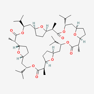 molecular formula C48H80O12 B1246385 Macrotetrolide alpha 