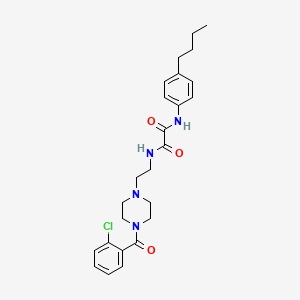 molecular formula C25H31ClN4O3 B12463896 N-(4-butylphenyl)-N'-(2-{4-[(2-chlorophenyl)carbonyl]piperazin-1-yl}ethyl)ethanediamide 