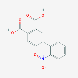 molecular formula C14H9NO6 B12463963 2'-Nitro-biphenyl-3,4-dicarboxylic acid 