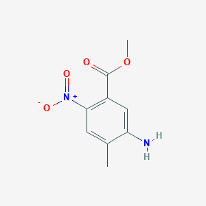 molecular formula C9H10N2O4 B12464049 Methyl 5-amino-4-methyl-2-nitrobenzoate 