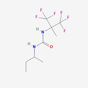 molecular formula C9H14F6N2O B12464078 1-Butan-2-yl-3-(1,1,1,3,3,3-hexafluoro-2-methylpropan-2-yl)urea 