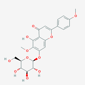 molecular formula C23H24O11 B1246411 Linaroside 