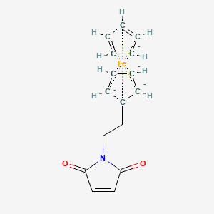 molecular formula C16H15FeNO2-6 B1246414 N-(2-二茂铁基乙基)马来酰亚胺 