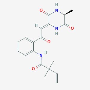molecular formula C19H21N3O4 B1246422 Golmaenone 