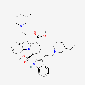 dimethyl (6R,9R)-10-[2-(3-ethylpiperidin-1-yl)ethyl]-6-[3-[2-(3-ethylpiperidin-1-yl)ethyl]-1H-indol-2-yl]-8,9-dihydro-7H-pyrido[1,2-a]indole-6,9-dicarboxylate