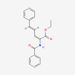 molecular formula C20H19NO3 B12464282 ethyl (2E,4E)-5-phenyl-2-(phenylformamido)penta-2,4-dienoate 