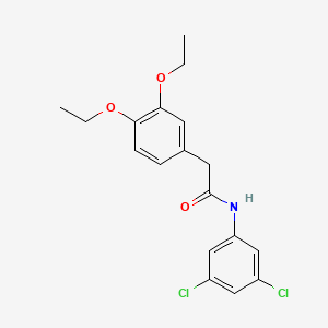 molecular formula C18H19Cl2NO3 B12464313 N-(3,5-dichlorophenyl)-2-(3,4-diethoxyphenyl)acetamide 