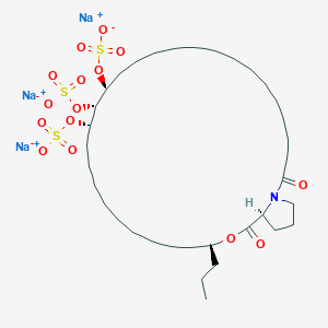 molecular formula C35H62NNa3O15S3 B1246434 penarolide sulfate A2 