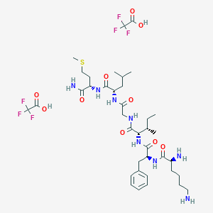 molecular formula C38H60F6N8O10S B12464374 Eledoisin Related Peptide 2TFA 