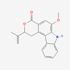 molecular formula C19H17NO3 B1246443 clausamine B 