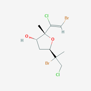 molecular formula C10H14Br2Cl2O2 B1246453 Furoplocamioid A 