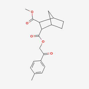 molecular formula C19H22O5 B12464592 Methyl 2-(4-methylphenyl)-2-oxoethyl bicyclo[2.2.1]heptane-2,3-dicarboxylate 