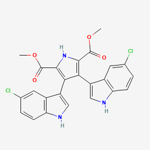 molecular formula C24H17Cl2N3O4 B1246463 lynamicin D 