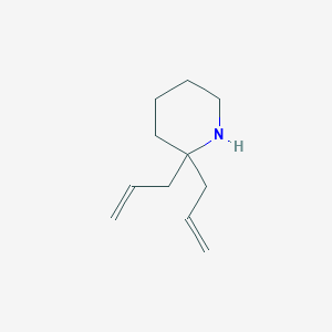 molecular formula C11H19N B12464727 2,2-Diallylpiperidine CAS No. 91355-50-9
