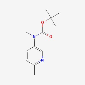 molecular formula C12H18N2O2 B12464844 tert-butyl N-methyl-N-(6-methylpyridin-3-yl)carbamate 