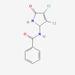molecular formula C11H8Cl2N2O2 B12464863 N-(3,4-dichloro-5-oxo-2,5-dihydro-1H-pyrrol-2-yl)benzamide 