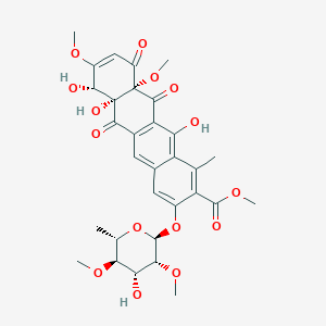 molecular formula C31H34O15 B1246494 Elloramycin C 
