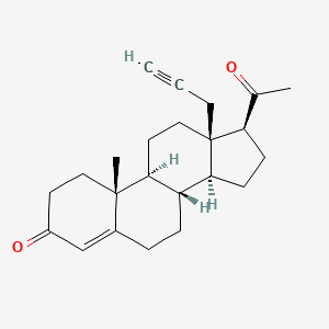 molecular formula C23H30O2 B1246503 18-Ethynylprogesterone 