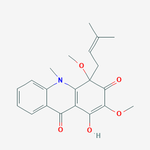 molecular formula C21H23NO5 B1246532 Megistophylline I 
