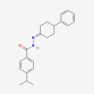 molecular formula C22H26N2O B12465327 N'-(4-phenylcyclohexylidene)-4-(propan-2-yl)benzohydrazide 