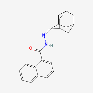 molecular formula C21H22N2O B12465333 N'-(adamantan-2-ylidene)naphthalene-1-carbohydrazide 
