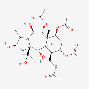 molecular formula C28H42O12 B1246536 Taxumairol V 