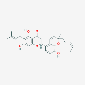 molecular formula C30H34O6 B1246546 tanariflavanone B 