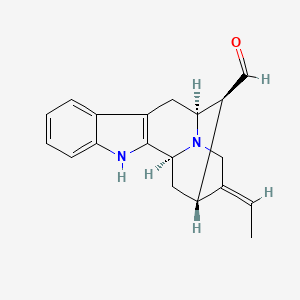 molecular formula C19H20N2O B1246557 16-Epivellosimine 