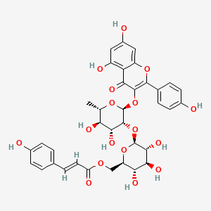 Kaempferol-3-O-(6'''-trans-p-coumaroyl-2''-glucosyl)rhamnoside