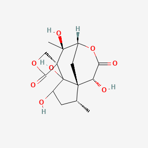 (1S,2R,6S,7R,8R,11R)-4,5,7,11-tetrahydroxy-2,7-dimethylspiro[9-oxatricyclo[6.3.1.01,5]dodecane-6,3'-oxetane]-2',10-dione