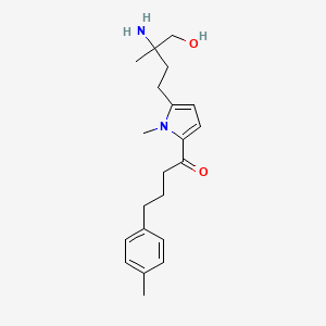 1-[5-(3-Amino-4-hydroxy-3-methylbutyl)-1-methylpyrrol-2-yl]-4-(4-methylphenyl)butan-1-one