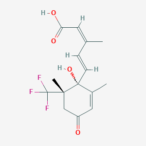 (2Z,4E)-5-[(1R,6S)-1-hydroxy-2,6-dimethyl-4-oxo-6-(trifluoromethyl)cyclohex-2-en-1-yl]-3-methylpenta-2,4-dienoic acid