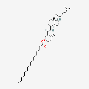 molecular formula C43H74O2 B1246595 Vitamin D3 palmitate 