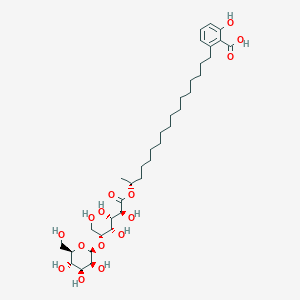 molecular formula C36H60O15 B1246599 Deacetylcaloporoside 